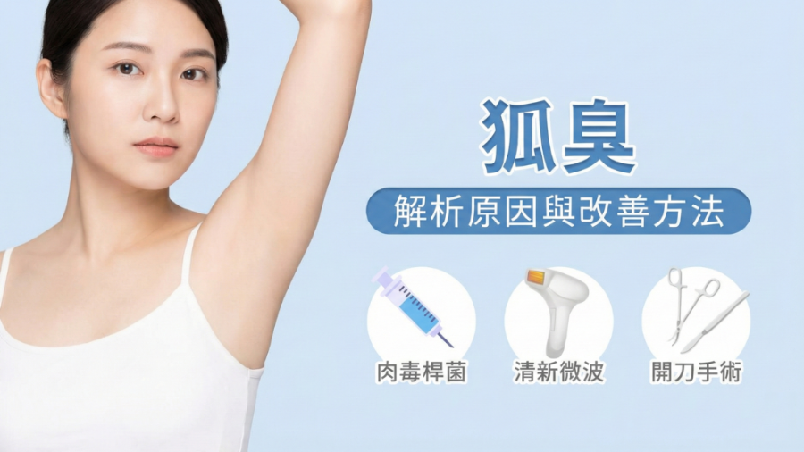 狐臭怎麼辦？了解腋下出汗、狐臭原因，改善體味4療程一次掌握！