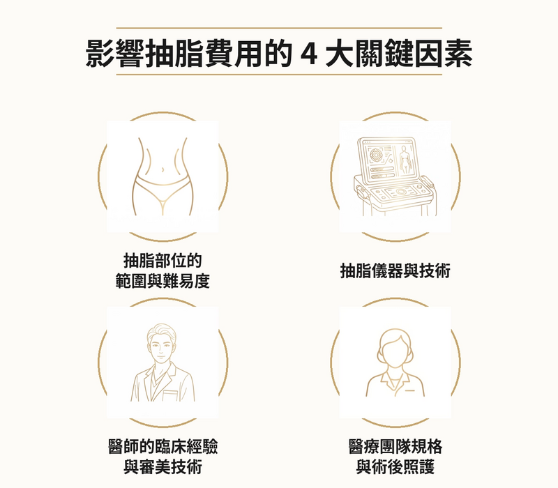 影響抽脂費用的 4 大關鍵因素