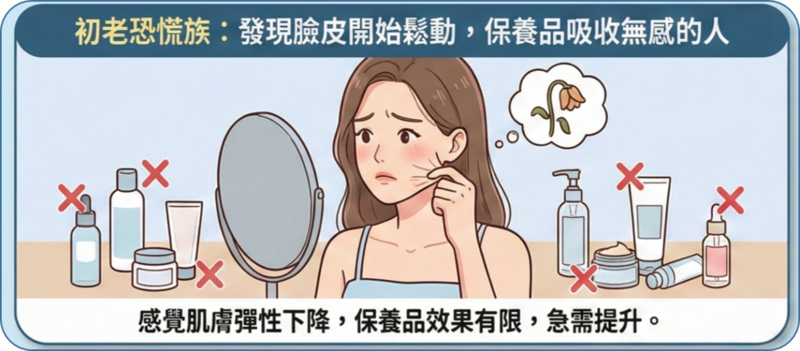 誰最適合打逆時針？這 4 類人效果最明顯 初老恐慌族： 發現臉皮開始鬆動，保養品吸收無感的人。